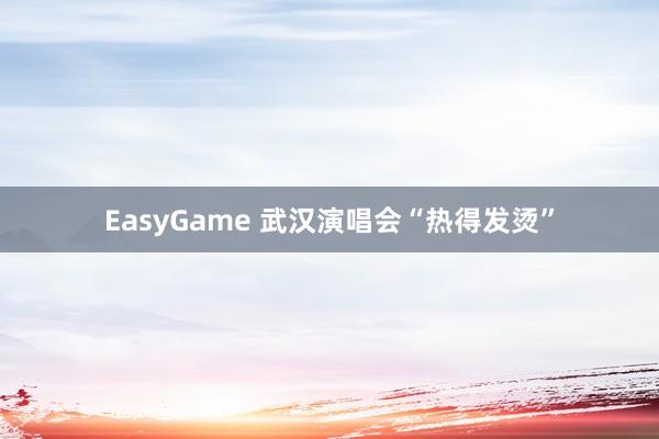 EasyGame 武汉演唱会“热得发烫”