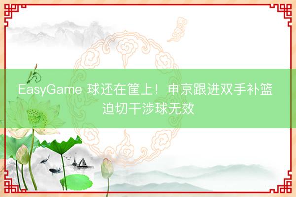 EasyGame 球还在筐上！申京跟进双手补篮 迫切干涉球无效